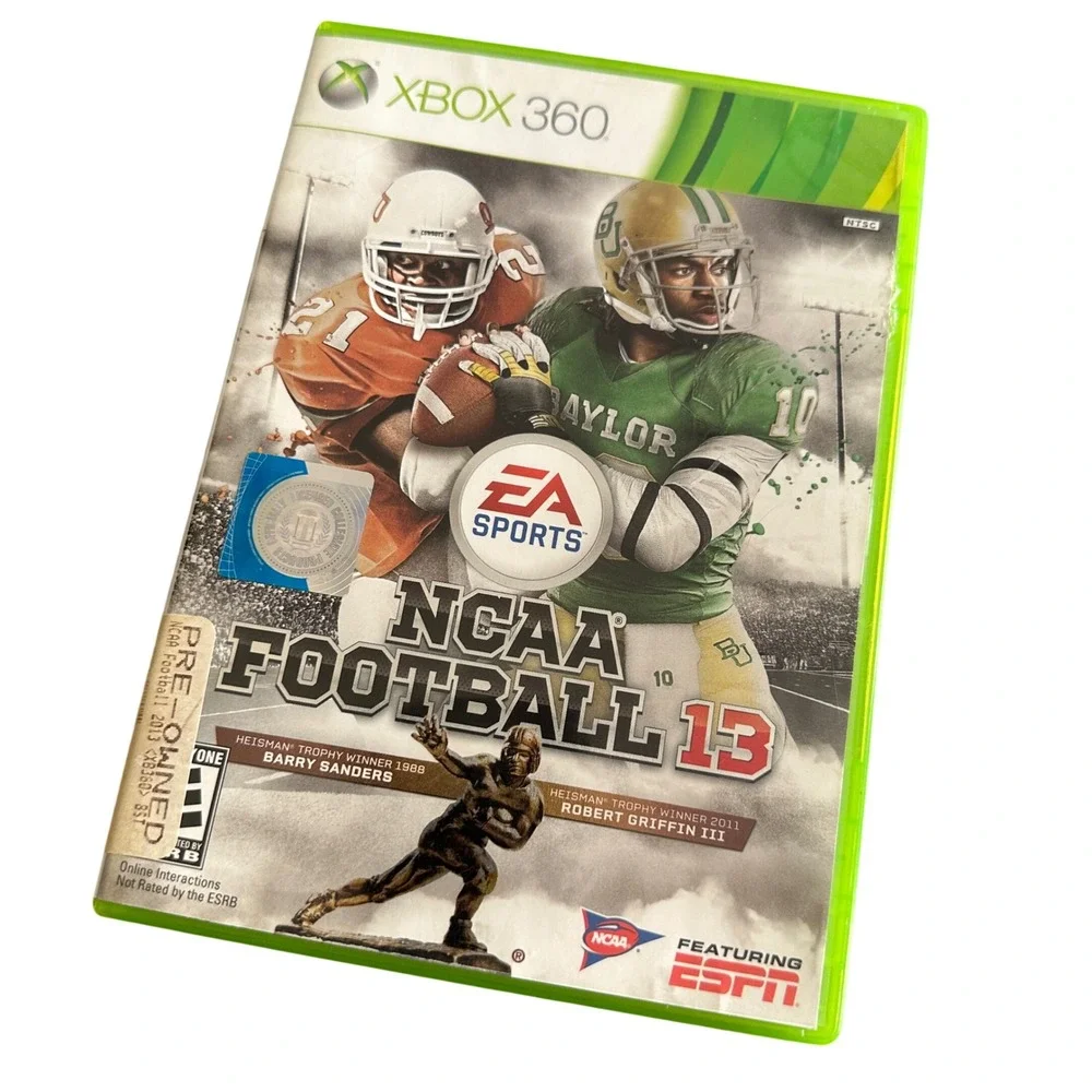 NCAA Football 13 Xbox 360 EA Sports College Football‎ Game RG3 Barry Sanders